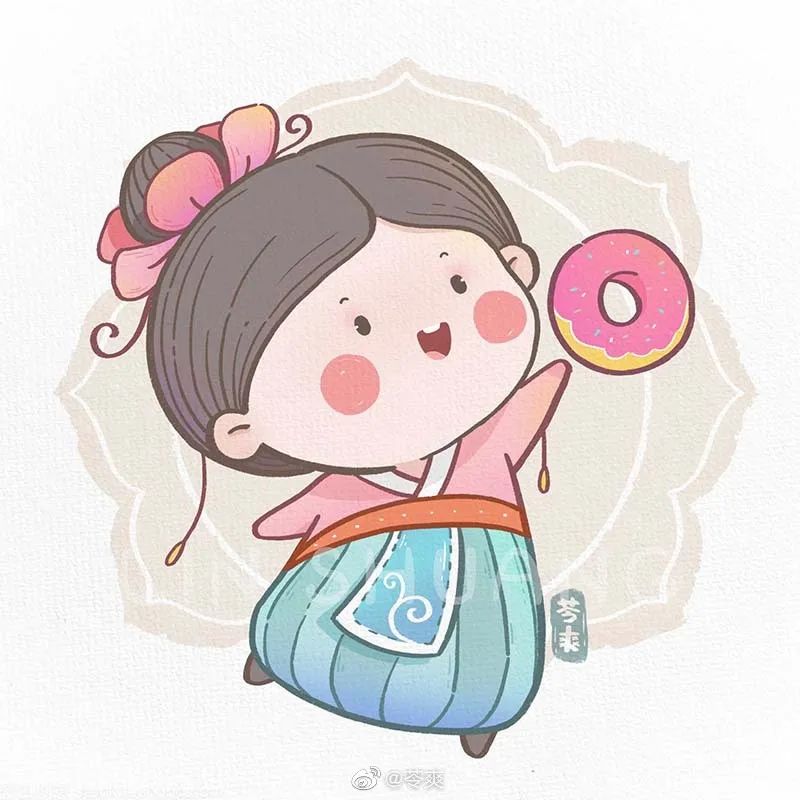 古代人简笔画男女(古风简笔大全!