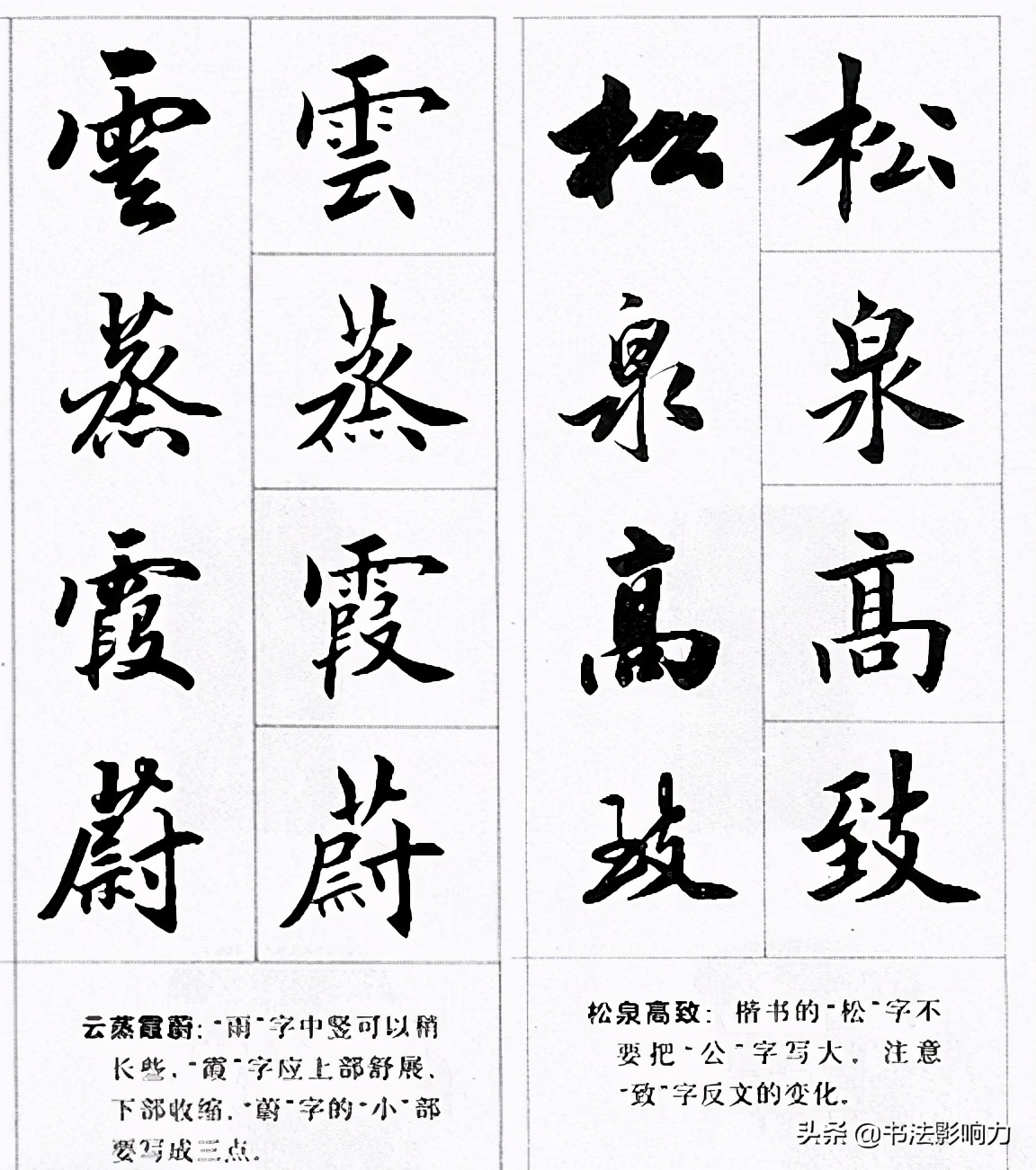 田英章楷书行书对照字帖《四字名言荟萃》