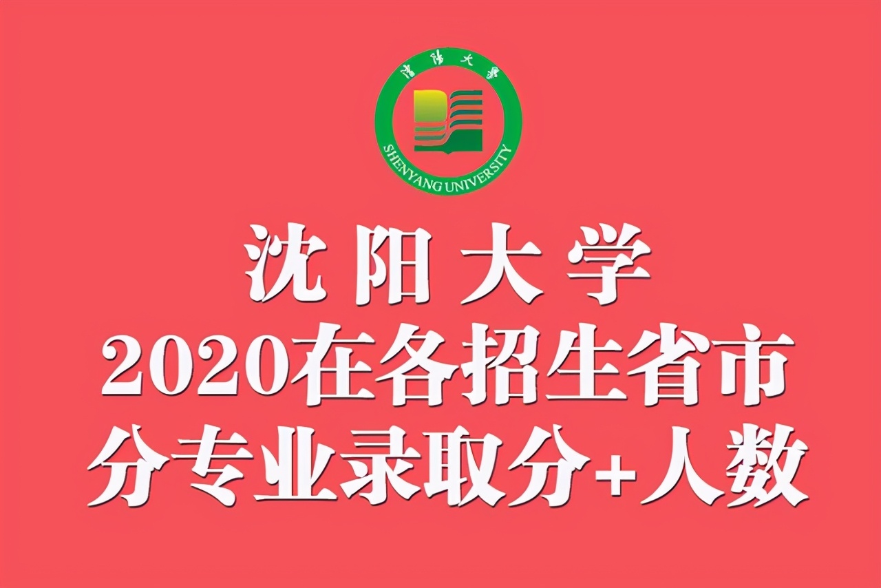 沈阳大学2020年在各招生省市分专业录取分数+人数汇总！含艺体类