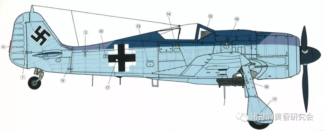 Fw 190A/F机身上的各种标识小考1