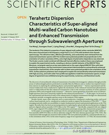 最新！陕西这位教授：科研填补空白，2项成果同时登上国际期刊