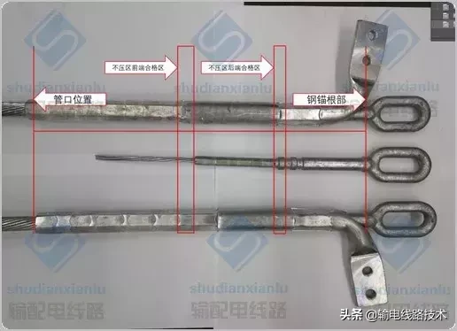 输电线路金具压接质量X射线检测及检测典型缺陷图