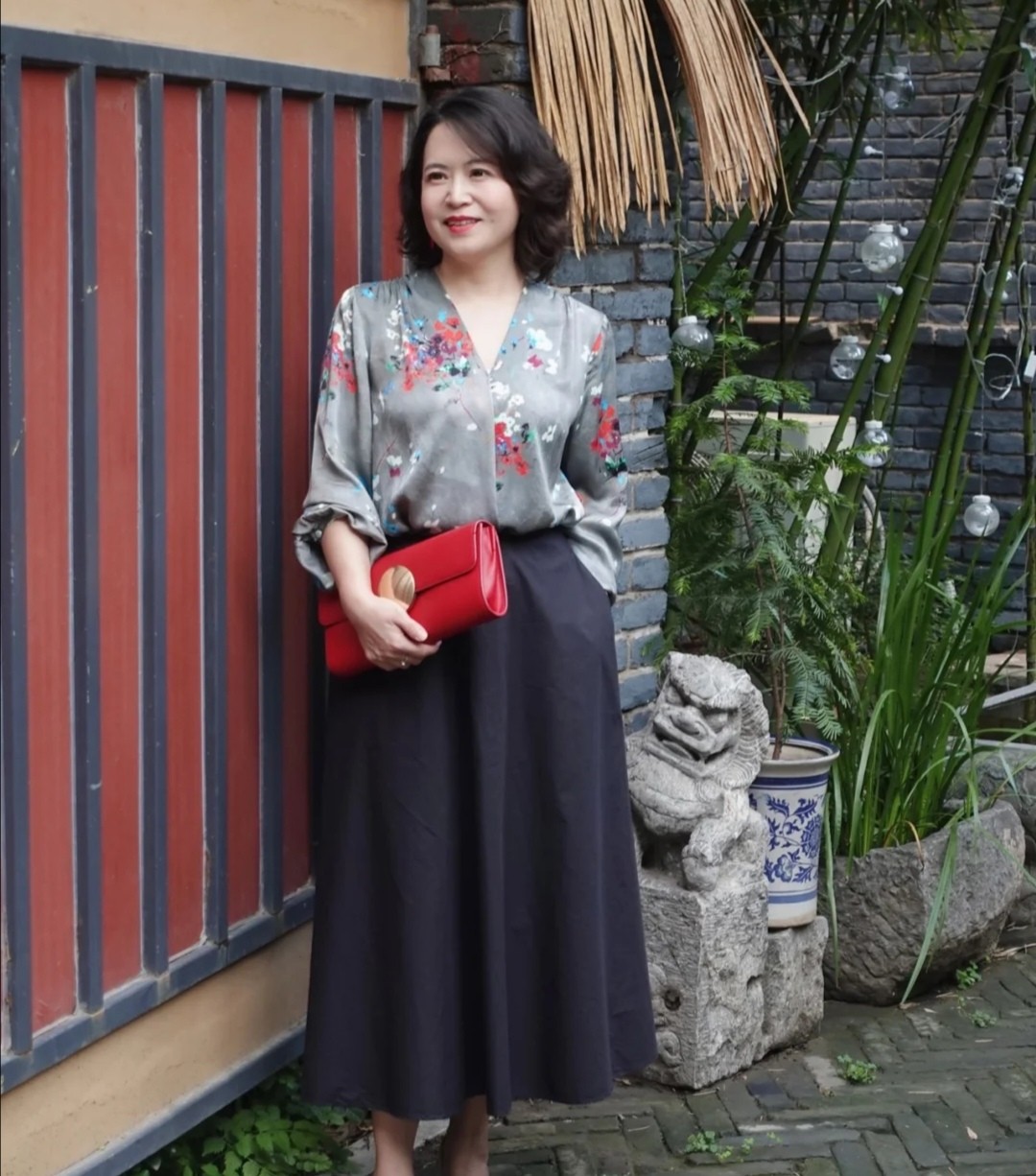 胖妈妈服装搭配图片(身材偏胖的中年妈妈早秋这样穿好美) - 赤虎壹号