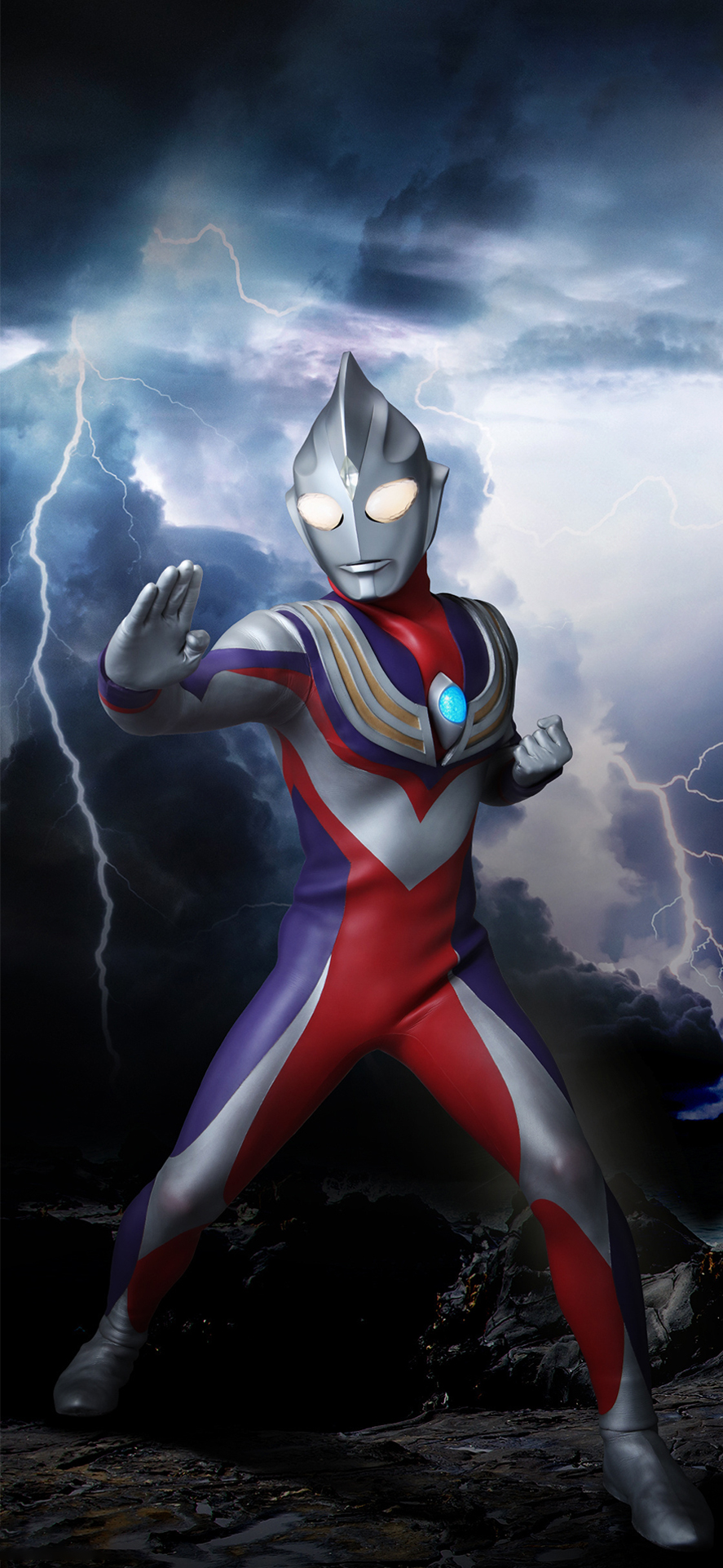 迪迦奥特曼壁纸 相信光壁纸 全屏高清壁纸 4k手机壁纸 锁屏壁纸