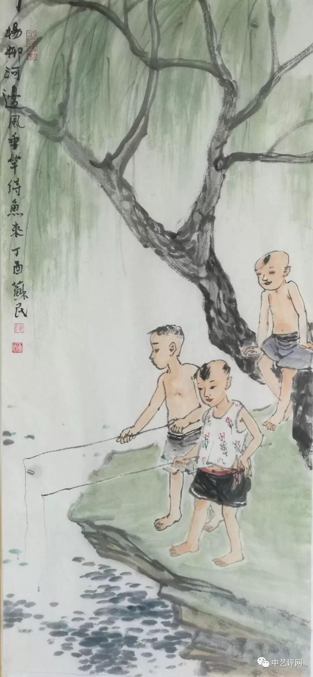 天真烂漫｜陈苏民画童子