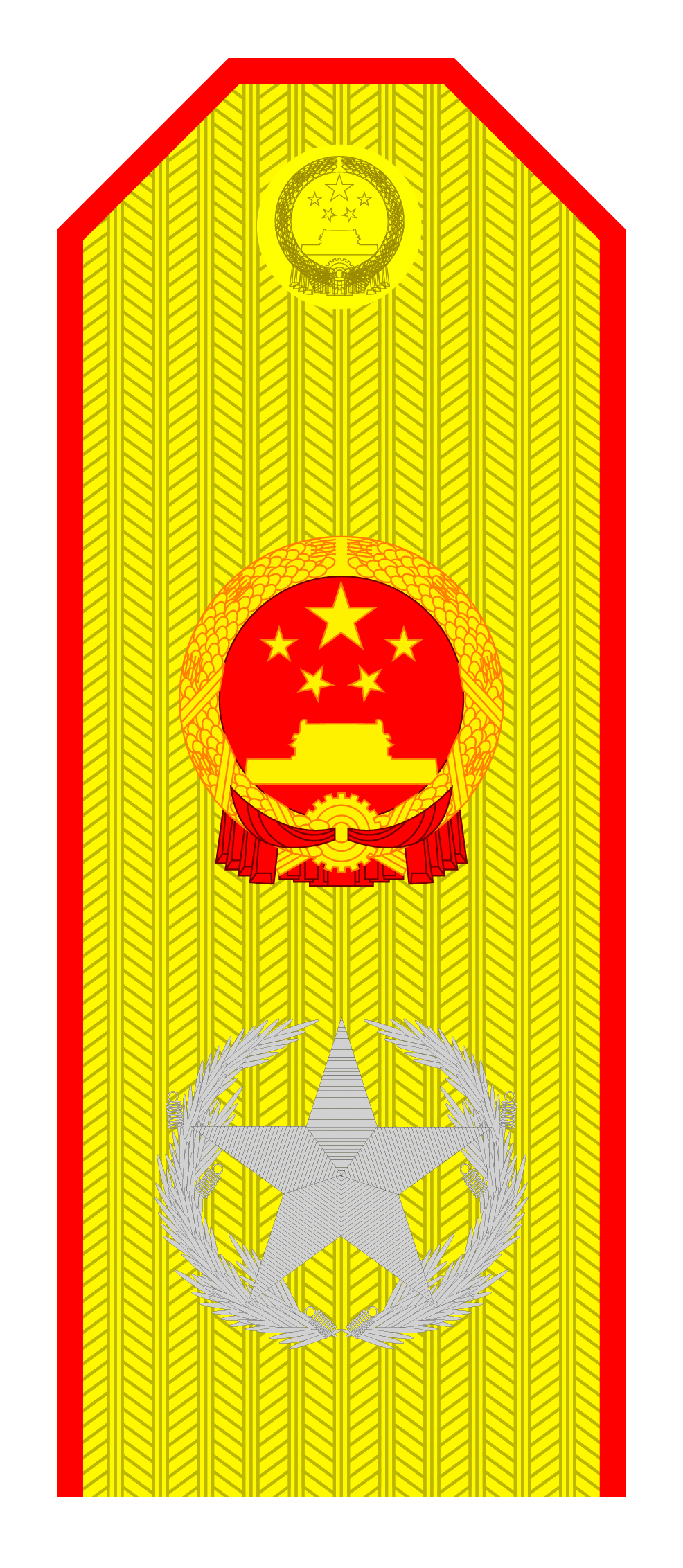 解放军肩章大小图片（解放军55式军衔军官常服肩章一览）-趣拿体育