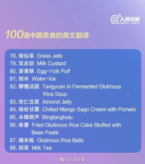 干货 | 这100道中国美食的英语翻译及7大翻译原则，请收好