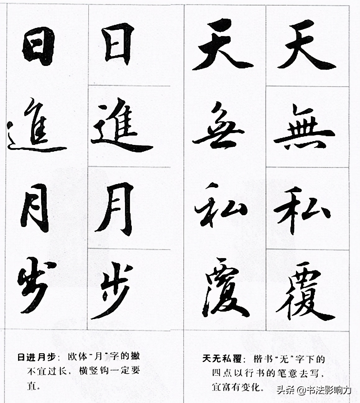 田英章楷书行书对照字帖《四字名言荟萃》