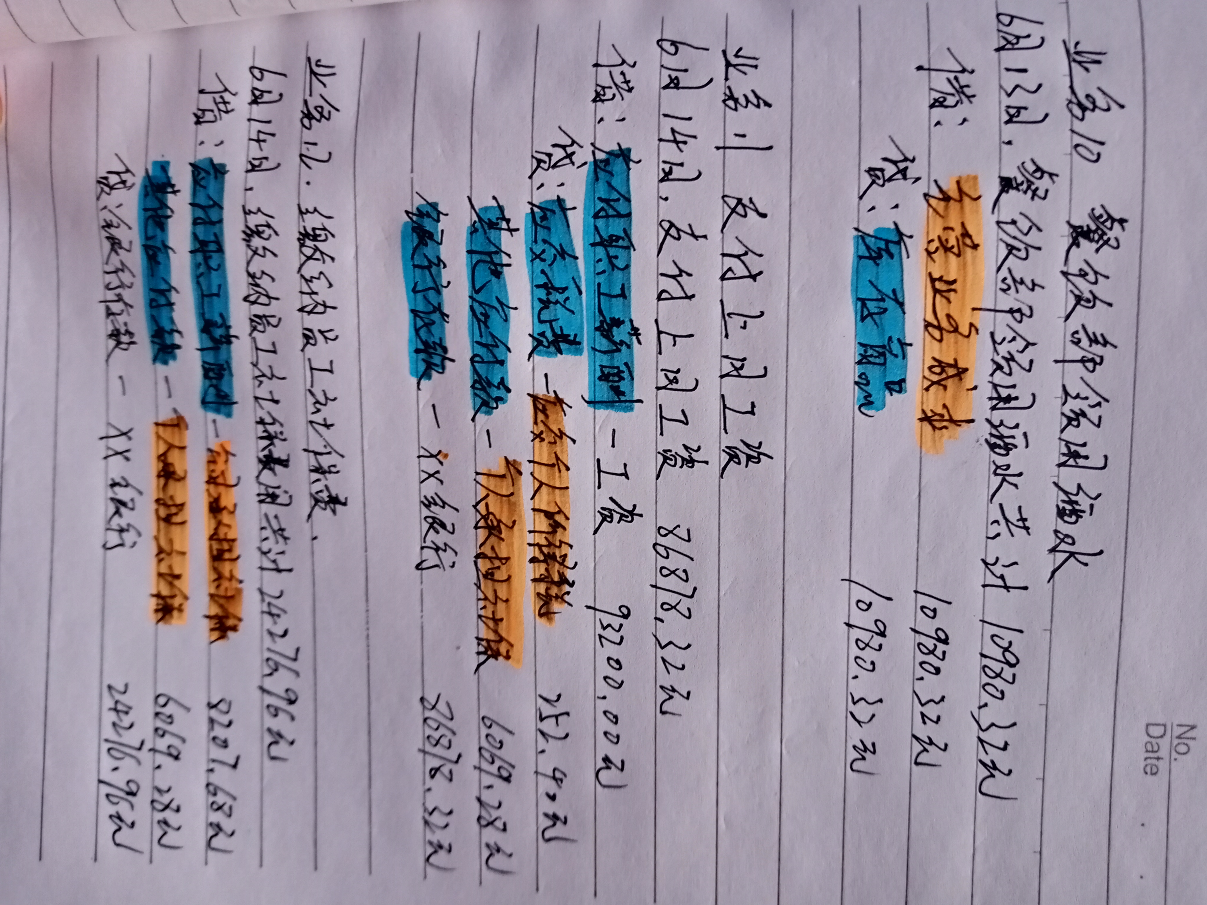 一百块钱请老会计写的酒店会计做账笔记！看成品以后觉得赚大发了