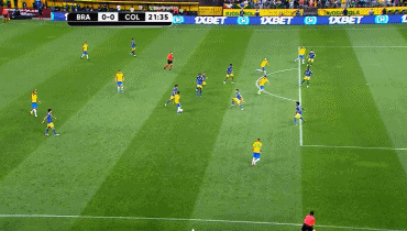 世界杯巴西对哥伦比亚内马尔（世预赛-内马尔助攻帕奎塔破门 巴西1-0哥伦比亚 12场不败提前出线）
