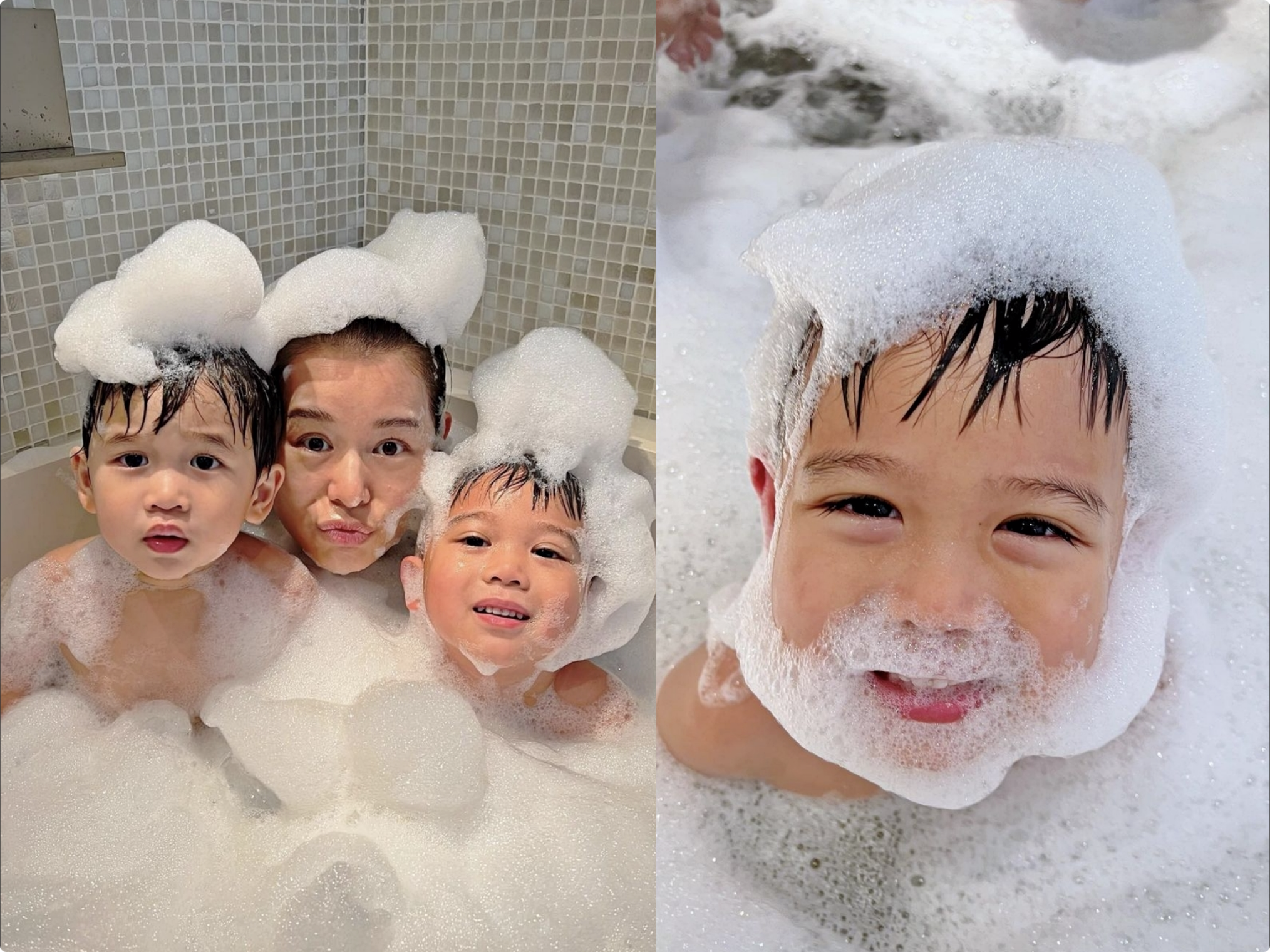 胡杏儿42岁生日，李乘德晒全家福喊老婆“女王”，仨儿子帅气可爱