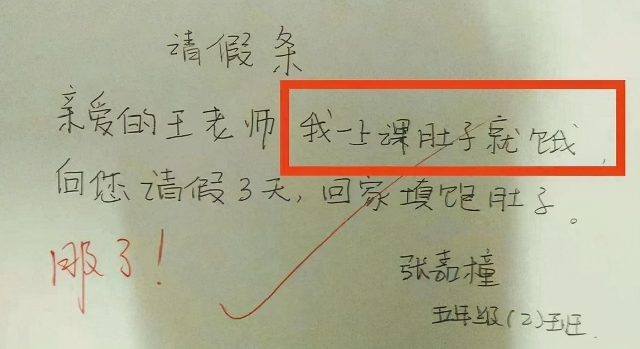 请假理由一个比一个奇葩，看到学生的花式请假条，老师表示太难了