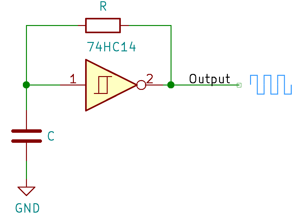 施密特施密特触发器(基于施密特触发器的方波电路)
