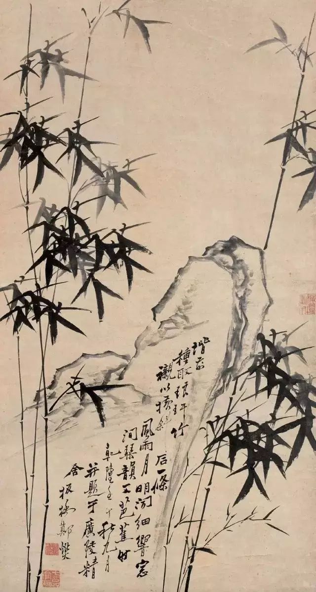 郑板桥竹子国画_国画郑板桥墨竹画图片