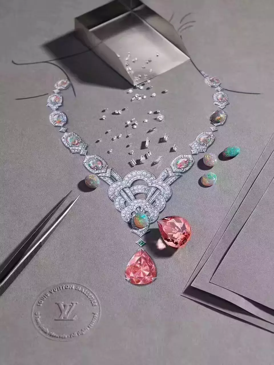 顶级珠宝品牌的手绘