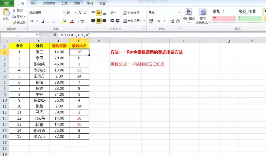 在 Excel 中，排名数据是数据分析的重要步骤。常用的 rank 函数可以按升序或降序进行排名。当然还有其他的排名方式，比如使用 countif、sumproduct 等函数也可以实现排名功能。这些方法各有优缺点，在实际应用中需要根据具体情况进行选择。下面介绍三种常见的排名方法：RANK 函数、COUNTIF 函数和 SUMPRODUCT 函数。