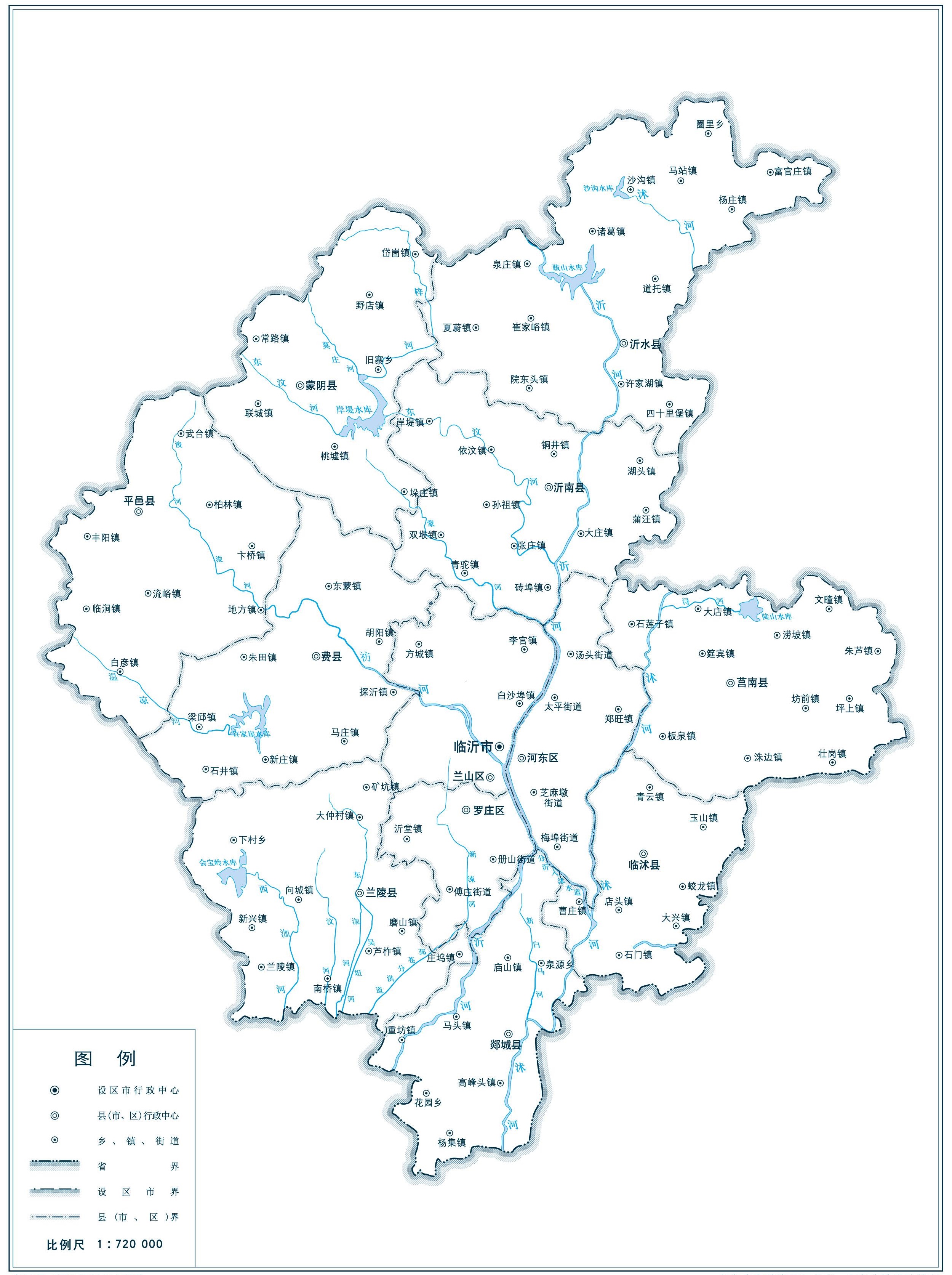 临沂市地图为什么临沂市会成为山东省人口数量最多的城市呢?