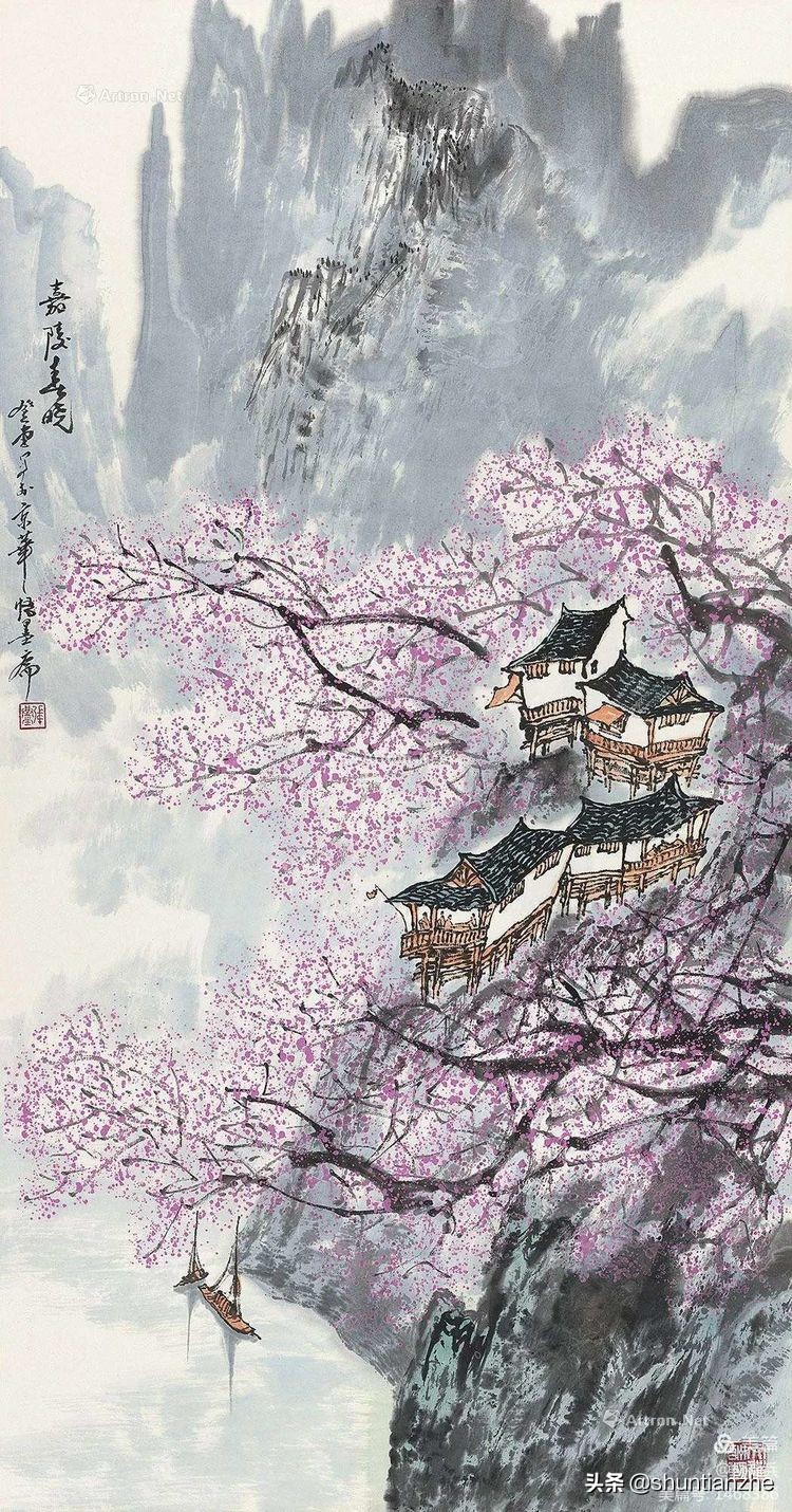 春晓图片(名家山水画《春晓图》欣赏)