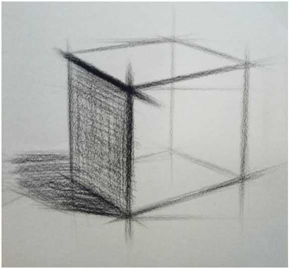怎么画立方体最简单图片