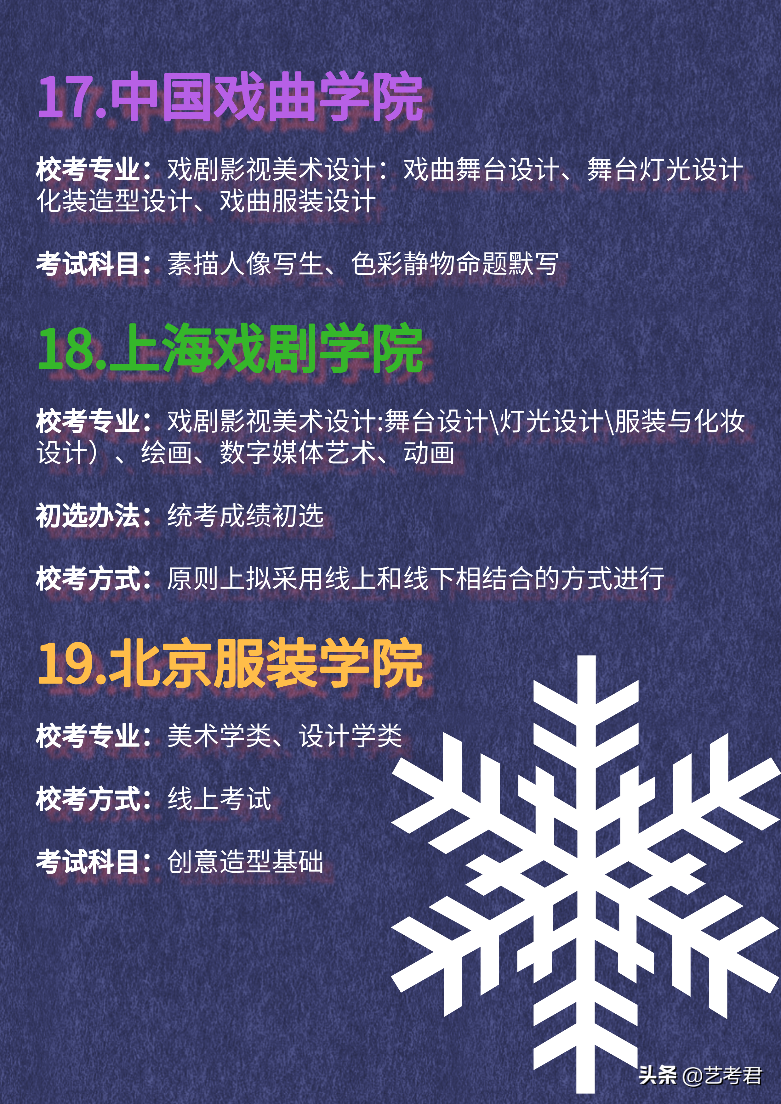 收藏！2021年40所美术校考名单汇总，详解校考方式及专业