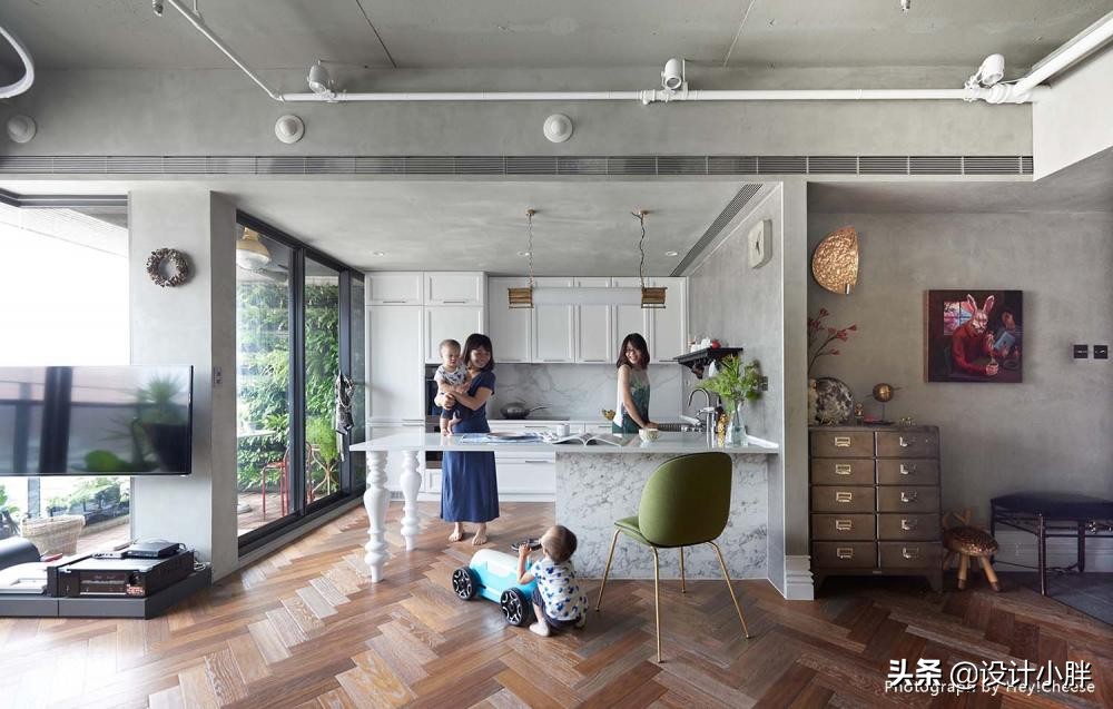 兒童房設計費用台北108㎡親子宅，夫妻以復古揉合古典與工業，獨具風格的美好家