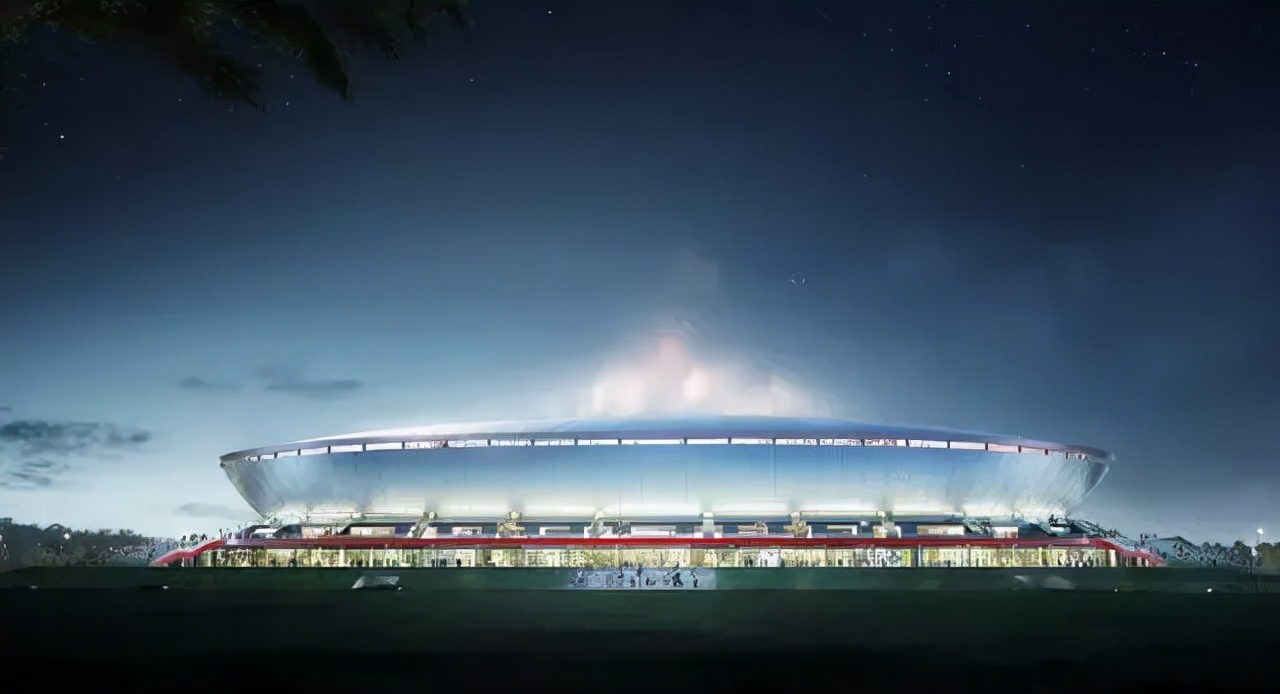 其工程创多个第一:国内第一个使用轮幅式张拉锁网体系 212米钢结构