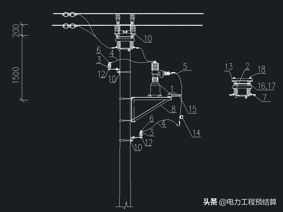 实例：10KV开关新设结算（3完）定额套取(后期上软件教程)