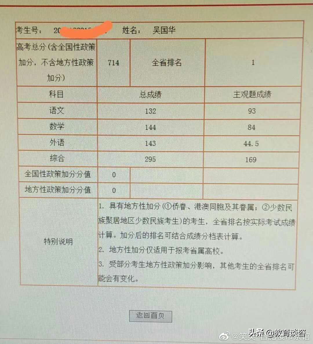 安徽高考分数线及高考成绩出炉，这两所高中喜提状元