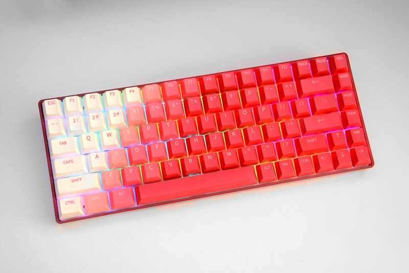 小身材大味道，达尔优A84烈焰红三模机械键盘开箱体验