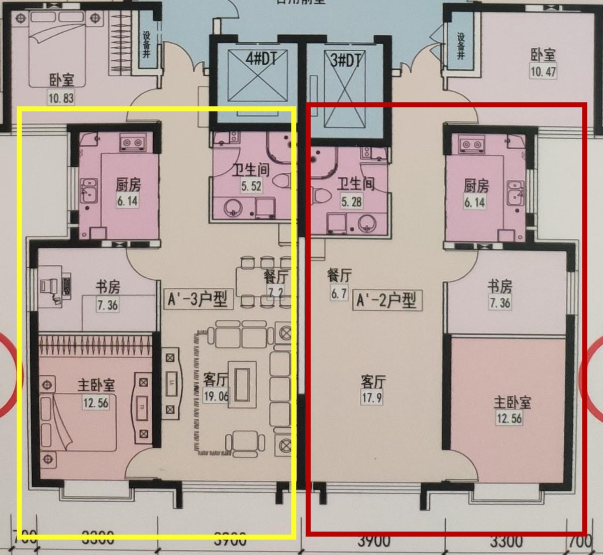 兄弟共用楼梯户型图图片