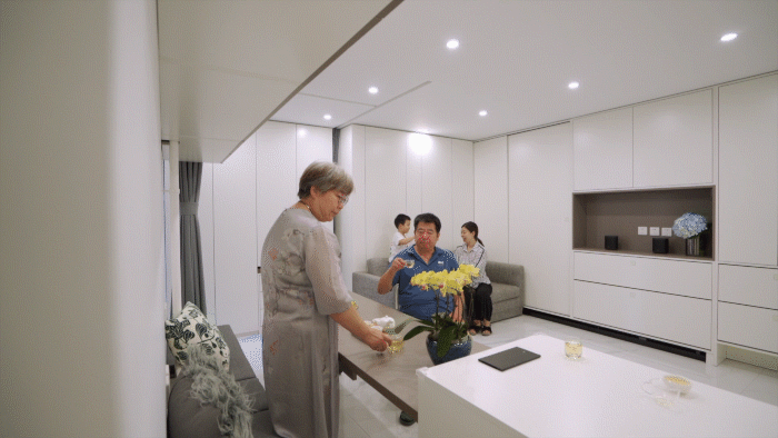58㎡一居巧妙变两居，极致收纳+大客厅+步入式衣帽间这设计太牛了