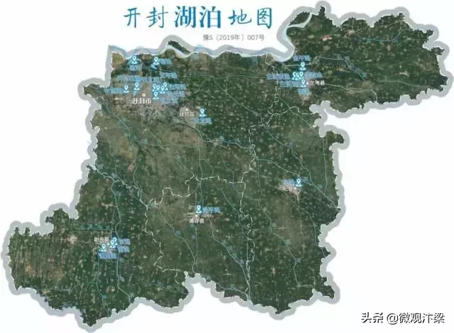 开封不愧是北方水城,所有的湖泊地图都在这了