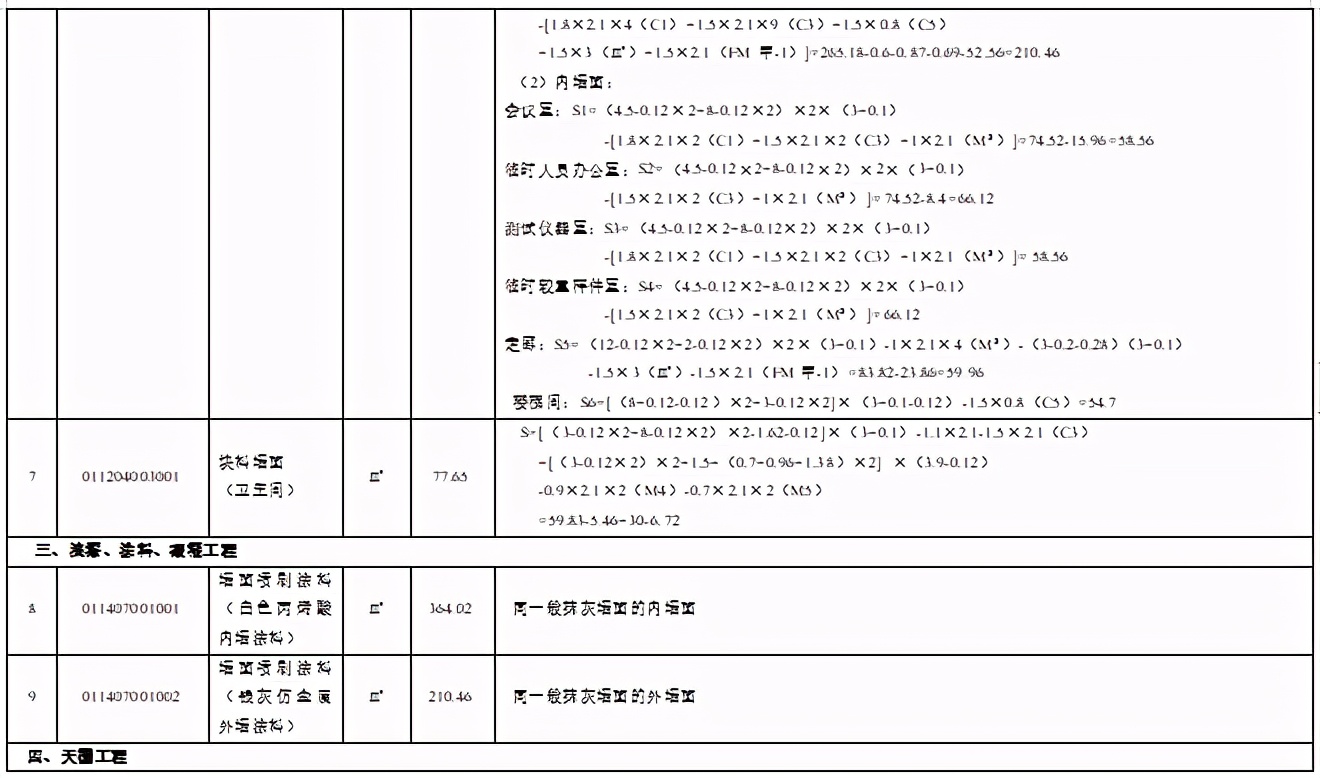 某办公楼工程量清单编制实例