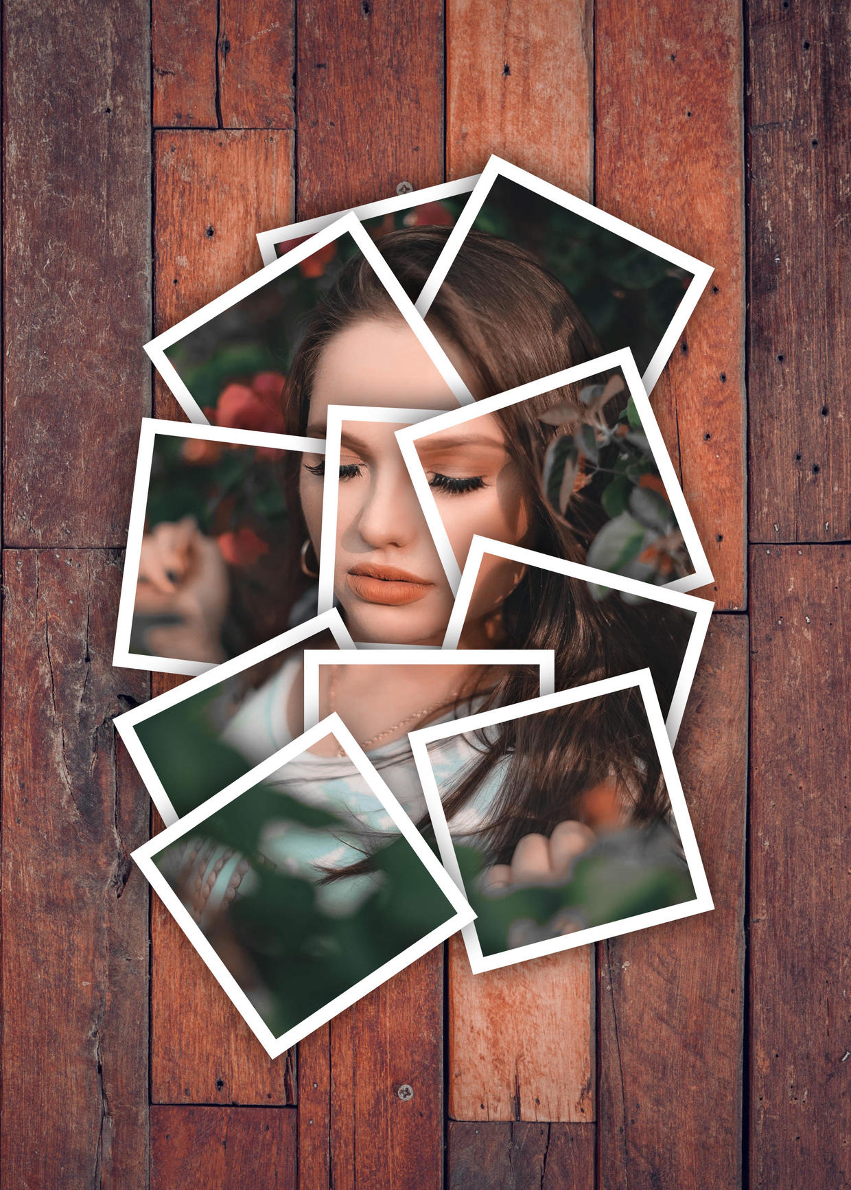 效果图:这一篇虽然说是讲解做成照片组的过程,但主要还是给ps新手练手