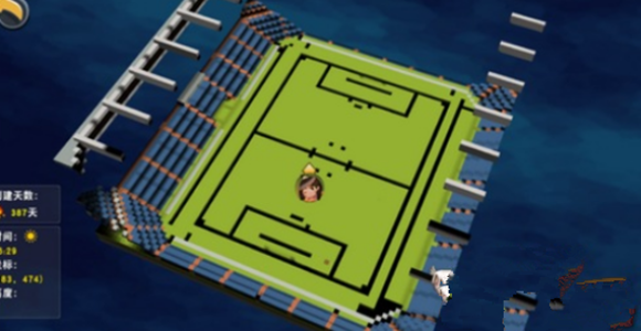 迷你世界怎么见世界杯地面（玩家在迷你世界里造出巨型足球场，完成了国足没能实现的梦想）-趣拿体育