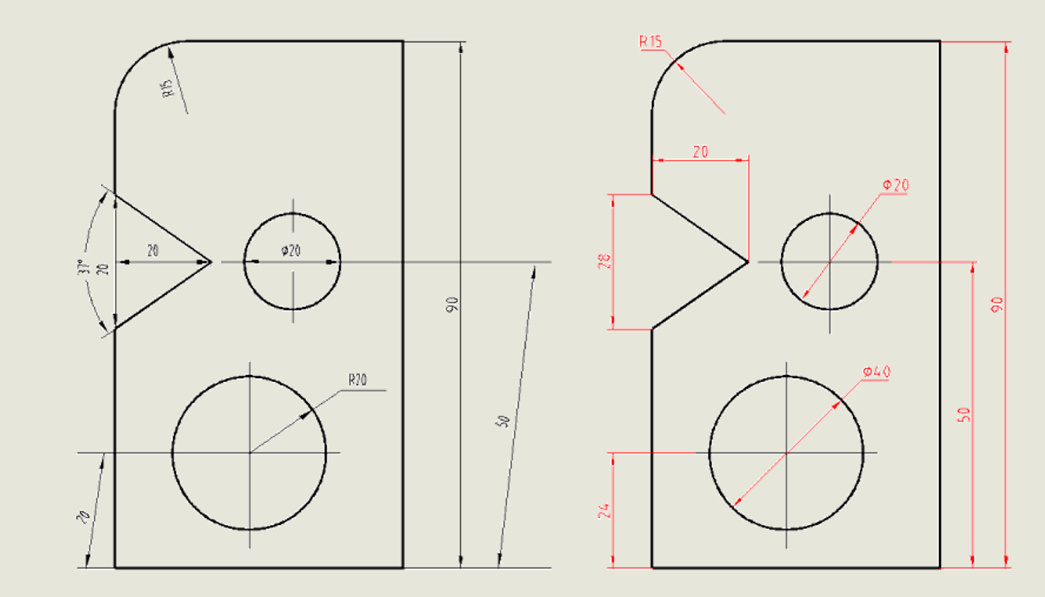 正方形符号怎么打(机械制图基础知识:尺寸注法,标注尺寸的基本方法)