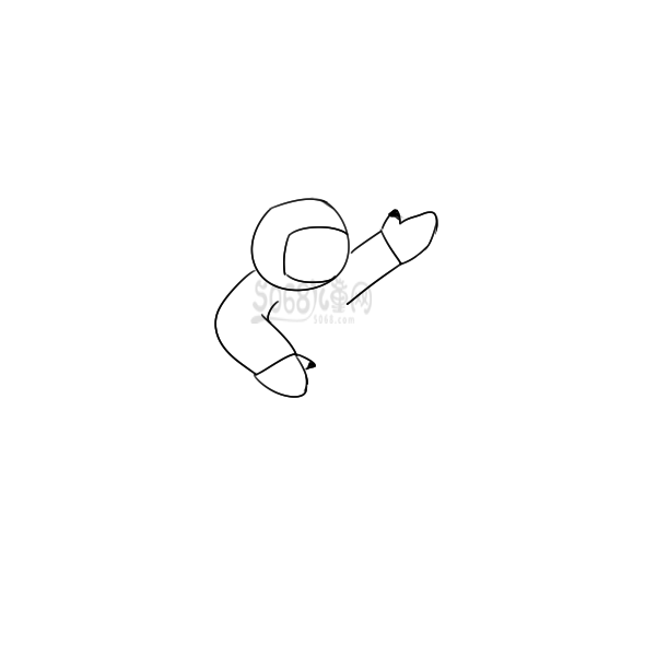 宇航员简笔画（宇航员简笔画简单）-第4张图片