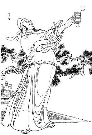 国舅磨墨,总管太监脱靴,李白醉酒写吓蛮国书,一支笔抵百万大军