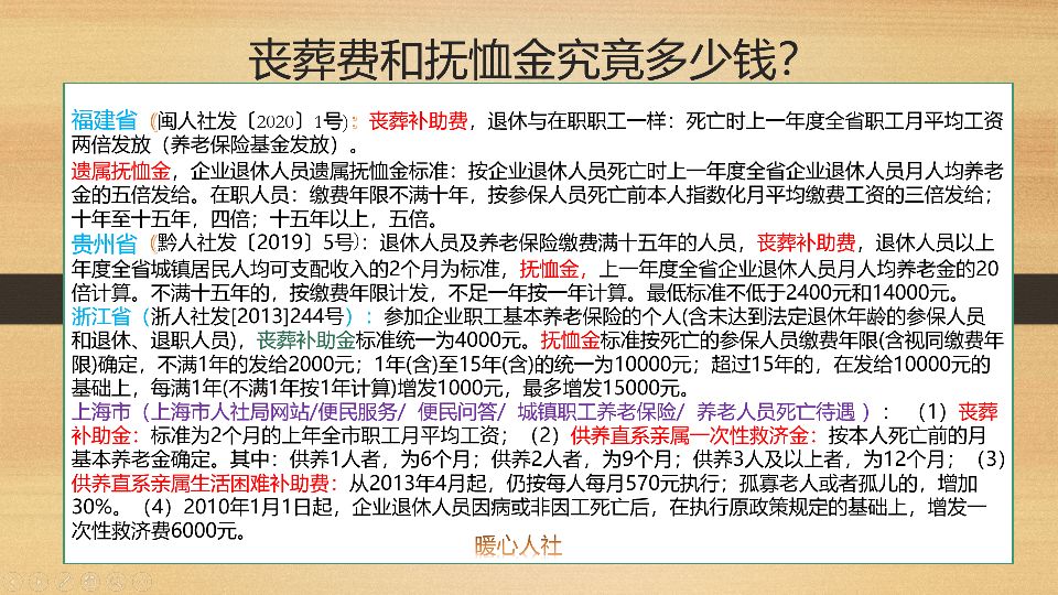 企业退休职工因病去世后，可以领取哪些待遇？这些待遇全国不统一