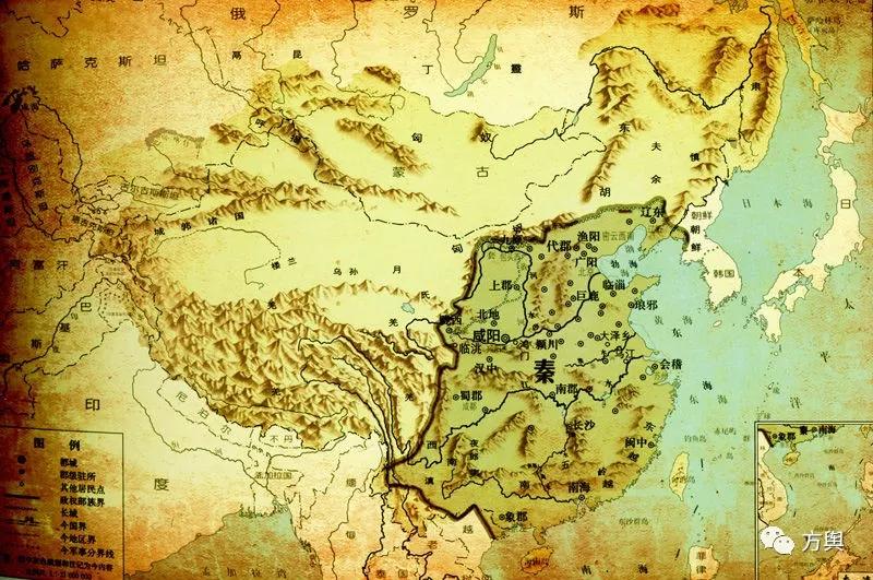 秦国地图(「方舆」秦朝地图及行政区划)