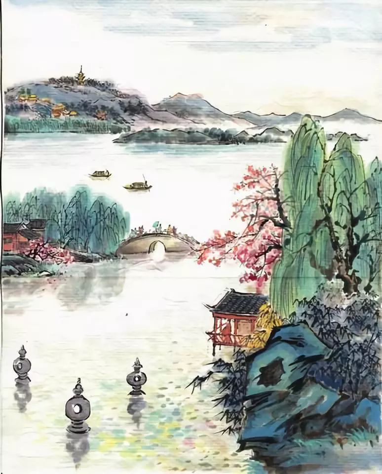 5,赞美西湖的诗句有欲把西湖比西子,淡妆浓抹总相宜 苏轼饮湖上初晴后
