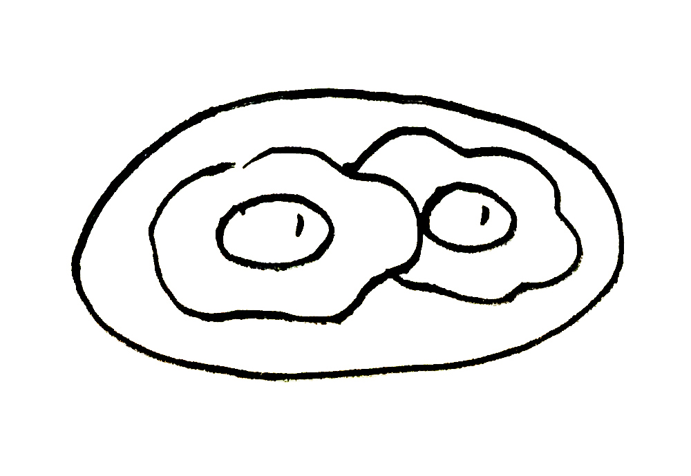黄瓜炒鸡蛋的简笔画图片