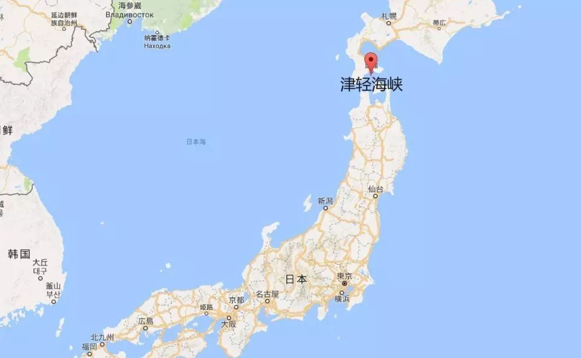日本津轻海峡地图图片