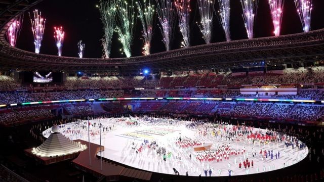 法国世界杯夺冠仪式个人进场(东京奥运开幕式 中国代表队入场气势不凡)