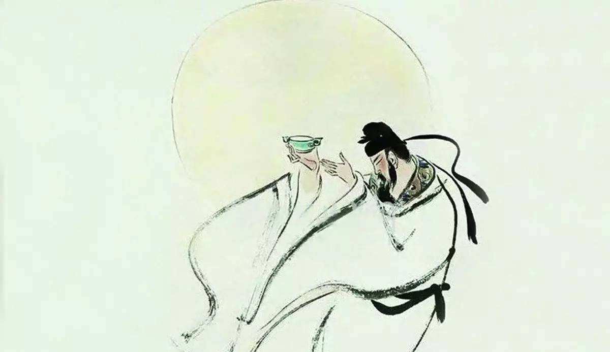 其广为流传的《月下独酌》便写的独自喝酒的情形,以及他对饮酒的看法