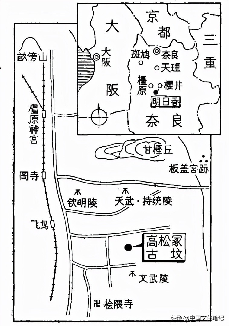 青龙白虎，朱雀玄武：1300年前的日本古坟，出现了中国四大神兽？