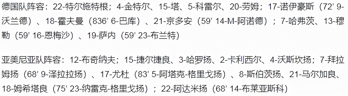 去年世界杯预选赛德国(世预赛-德国4-1客胜亚美尼亚 京多安梅开二度 哈弗茨破门)