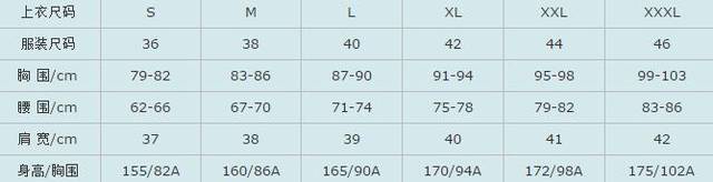 男士裤子尺码对照表（衣服尺码对照表参考手册）-第7张图片