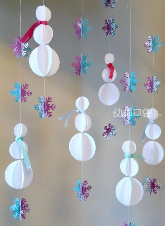 幼儿园区域牌吊饰图片(冬季主题) - 赤虎壹号