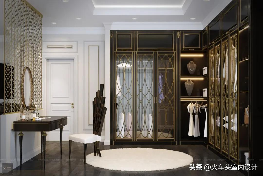 轻奢衣帽间，现代美学设计